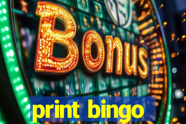print bingo